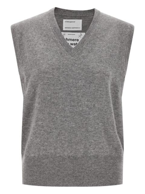 extreme cashmere V-neck vest