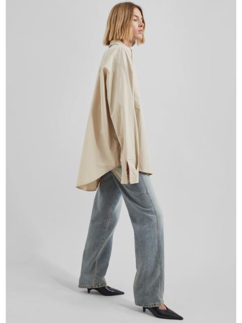 The Frankie Shop Calypso Cotton Shirt - Beige