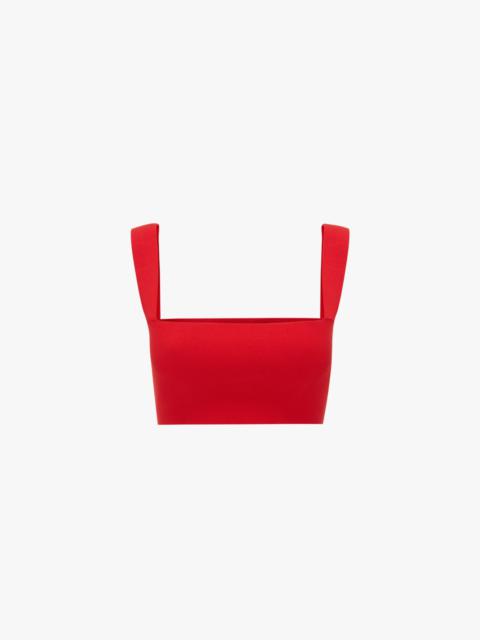 Victoria Beckham VB Body Strap Bandeau Top in Red