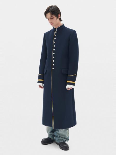 Ann Demeulemeester Arit Fitted Marsina Coat Washed Wool Coat