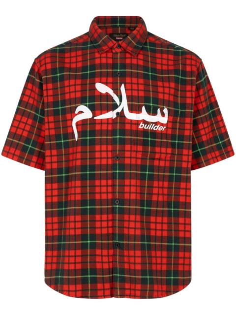 x Undercover "Red Plaid" flannel shirt