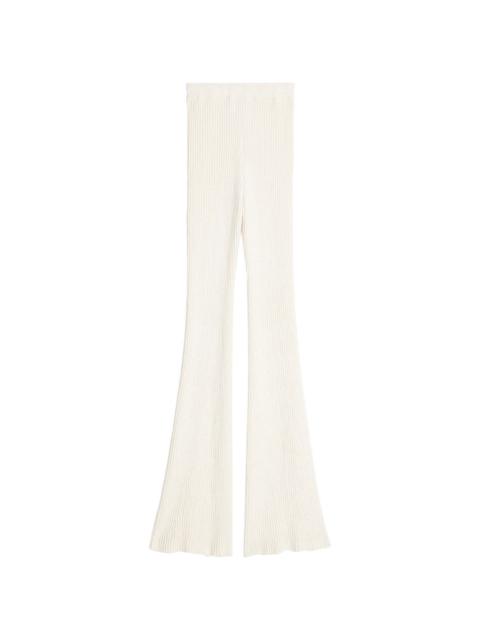 AMI Paris flared knitted trousers