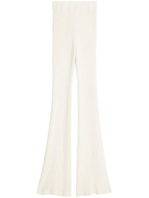 AMI Paris flared knitted trousers