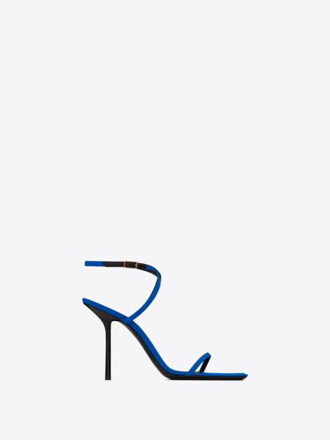 SAINT LAURENT nuit sandals in crepe de chine