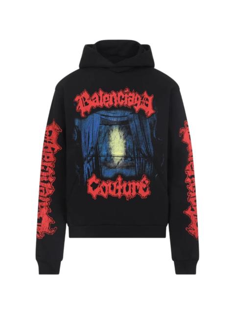BALENCIAGA graphic-print hoodie