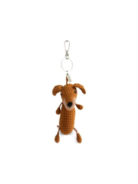 NAHMIAS Doxie crochet keychain