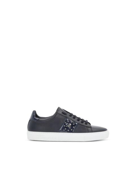 PHILIPP PLEIN skull studded low-top sneakers