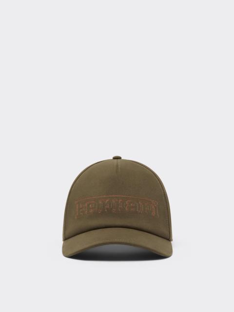 Ferrari Cotton Drill Baseball Cap with Ferrari Embroidery