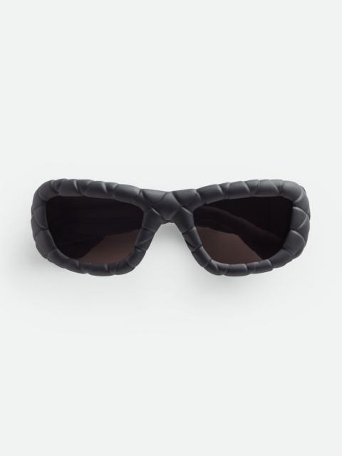 Bottega Veneta BV1303S Intrecciato Rectangular Sunglasses
