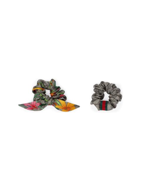 GUCCI GG silk scrunchies (set of two)