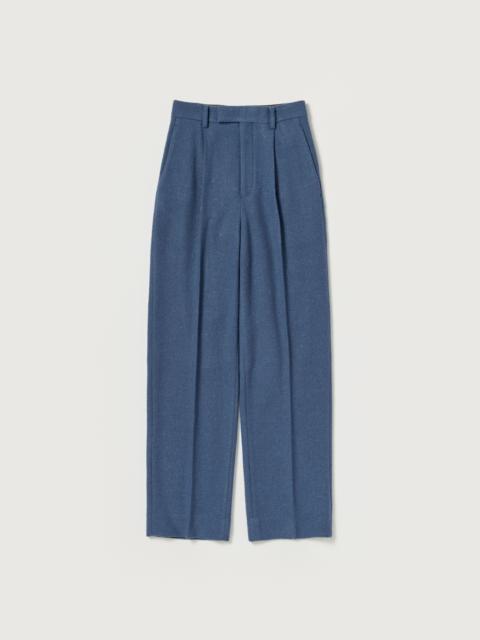AURALEE HOMESPUN TWEED ONE-TUCK SLACKS