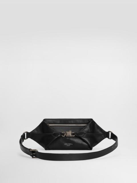 Dolce & Gabbana Lock belt bag in tempesta calfskin