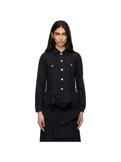 Comme des Garçons Comme des Garçons Black Polyester Twill Garment Dyed Jacket