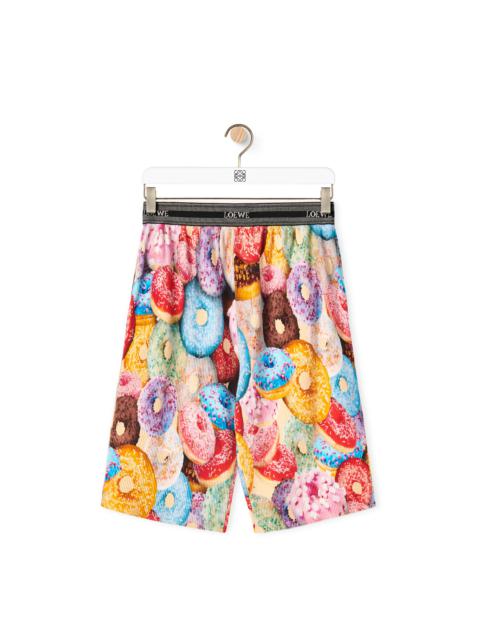 Loewe Doughnuts ribbed shorts in cotton