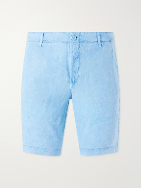Vilebrequin Straight-Leg Garment-Dyed Linen Shorts