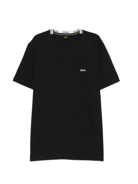 BOSS logo-print crew neck T-shirt