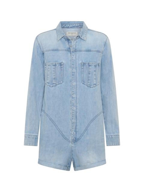 ONE TEASPOON Prophecy Denim Jumpsuit - Blue Latte