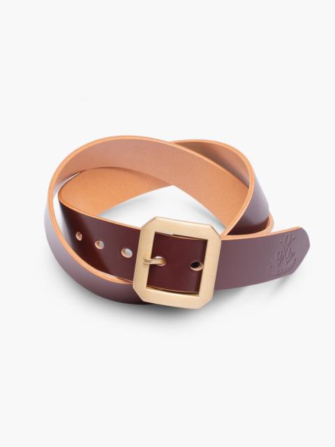 Iron Heart OGL-BELT-SPGAR-BRN OGL Single Prong Garrison Buckle Leather Belt  - Hand-Dyed Brown