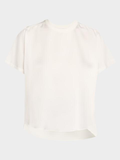 SIMKHAI Addy Short-Sleeve Knit T-Shirt