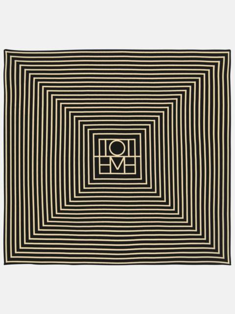 TOTEME Logo silk scarf