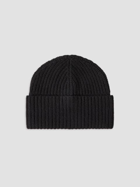 Brunello Cucinelli Men's Cashmere English Rib Knit Beanie - Black