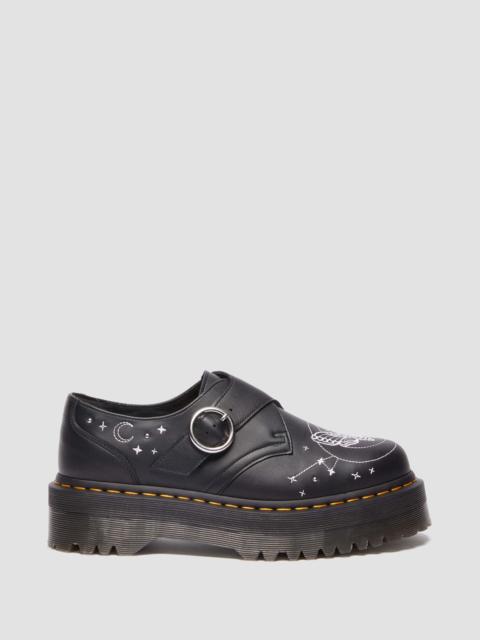 Dr. Martens Monk Celestial Moth 가죽 플랫폼 신발