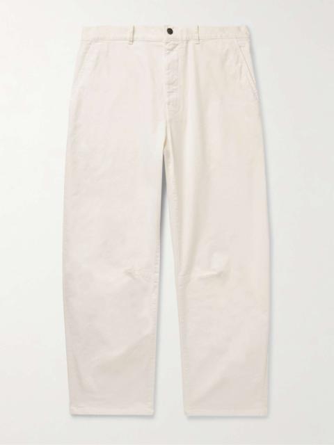 NILI LOTAN Carpenter Straight-Leg Stretch-Cotton Twill Trousers