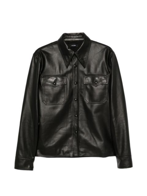 WILLY CHAVARRIA Chente leather overshirt