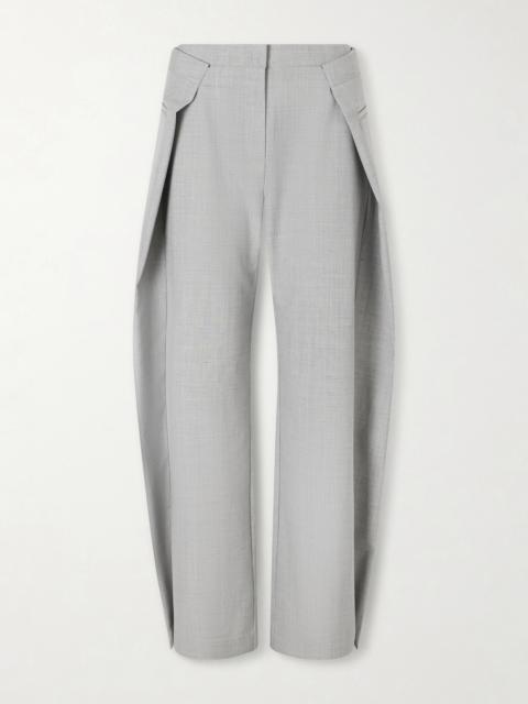 ST. AGNI Pleated Recycled Woven Wide-leg Pants