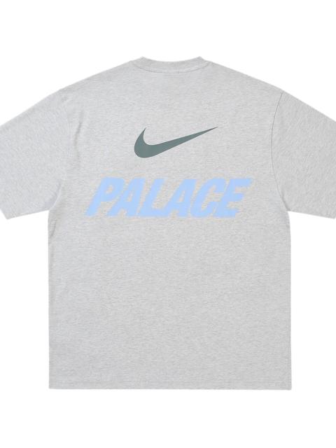 PALACE Nike Font Swoosh T-Shirt "Grey Marl" p0135