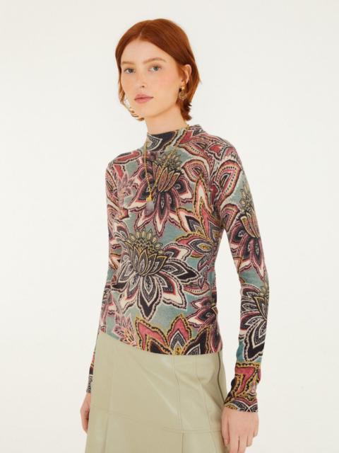 FARM RIO Tapestry Flower Knit Top