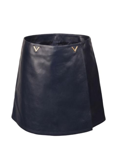 Valentino logo-appliqué mini skirt