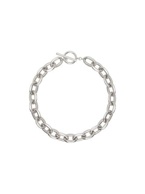 Isabel Marant Silver Your Life Man Necklace | ssense