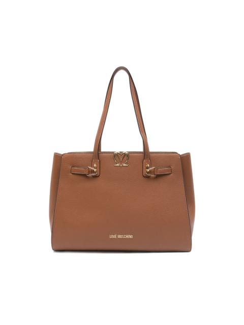 Moschino buckle logo tote bag