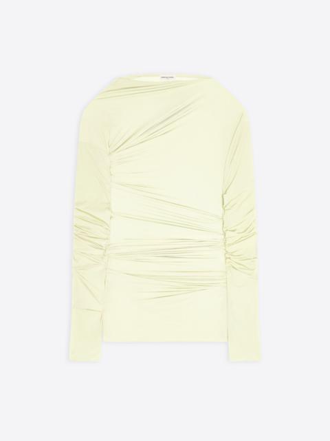 Dries Van Noten FITTED DRAPED T-SHIRT