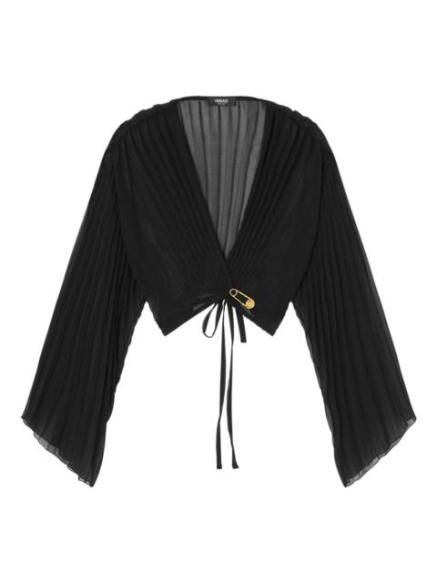 VERSACE pleated blouse