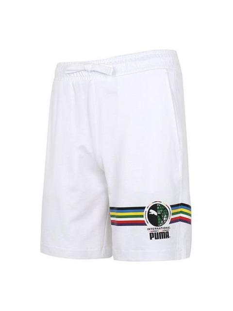 PUMA PUMA INTL Graphic Shorts 'White Black' 531308-02