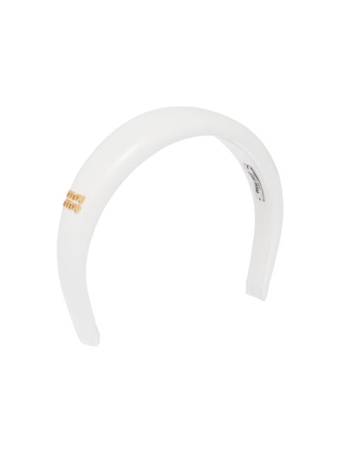 Miu Miu Patent leather headband