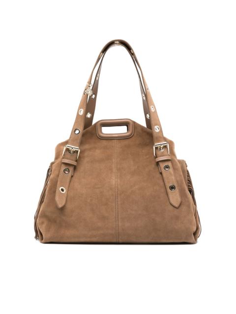 maje Miss M suede fringe shoulder bag