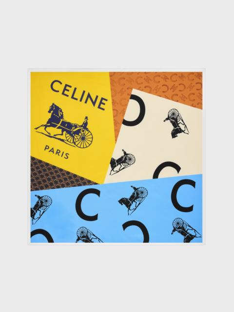 CELINE square IN silk twill