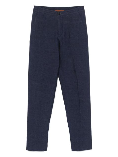 ZEGNA linen tapered trousers