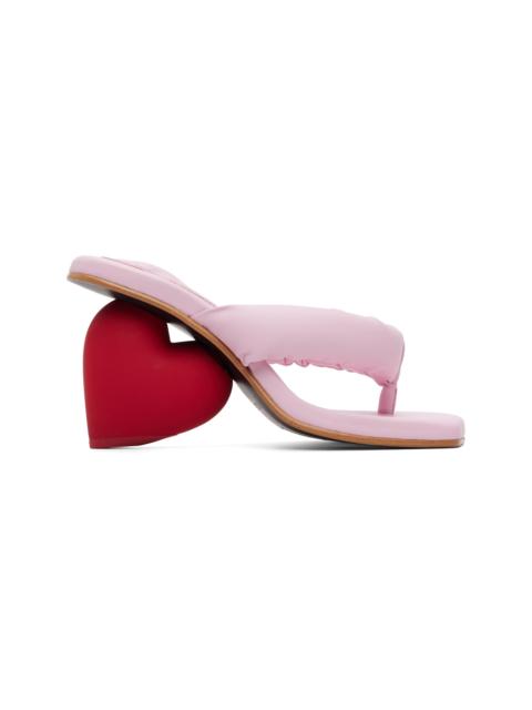 YUME YUME Pink Love Mule Heeled Sandals