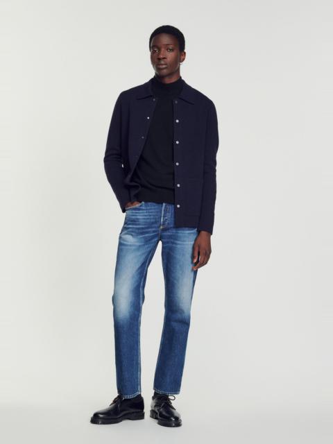 Sandro Cardigan with polo collar