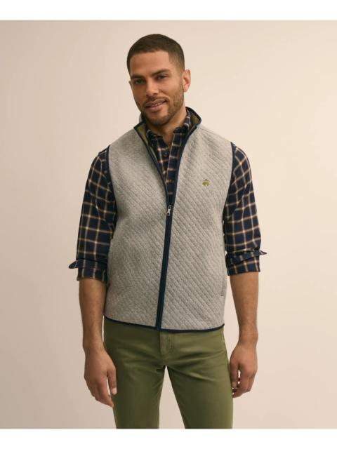 Brooks Brothers Cotton Blend Diamond-Quilted Vest