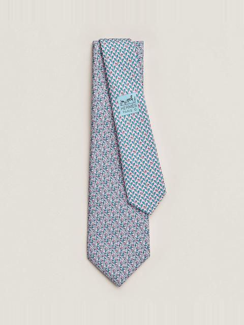 Hermès Tie 7 Lucky Garden Twillbi tie