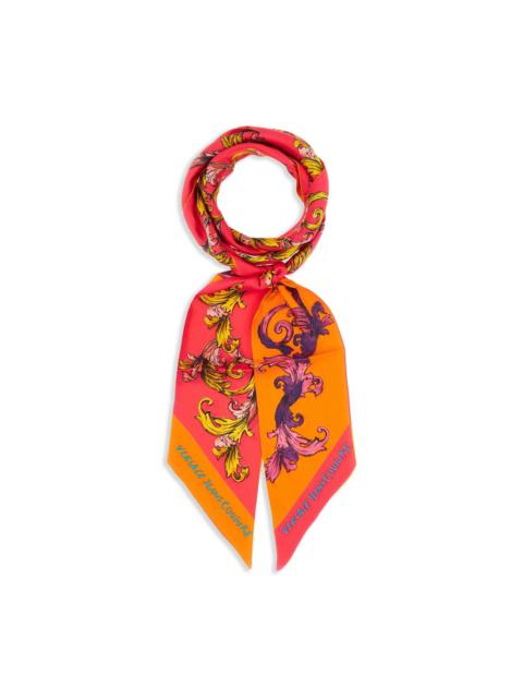 VERSACE JEANS COUTURE Barocco-print silk scarf