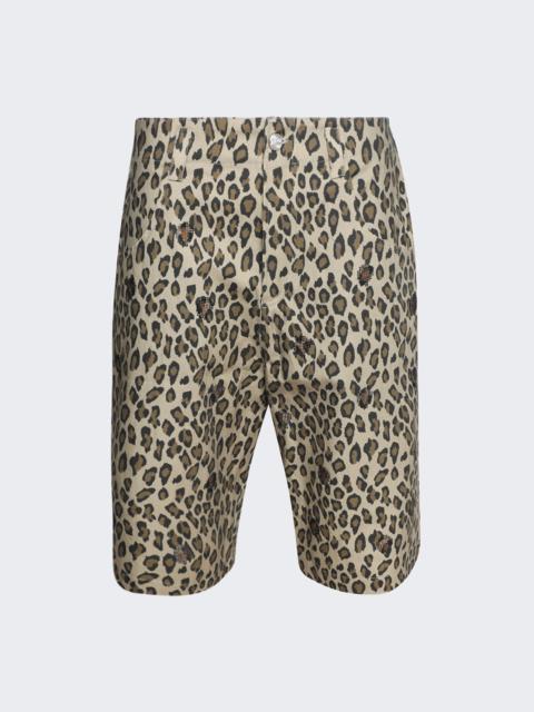 BLUEMARBLE Relaxed Shorts Leopard Print