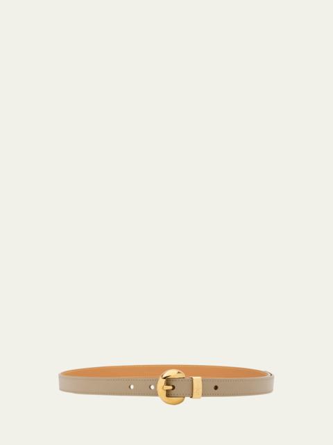 Loewe Pebble Leather Skinny Belt