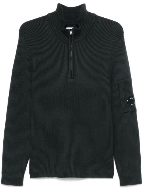C.P. Company 렌즈 세부 스웨터