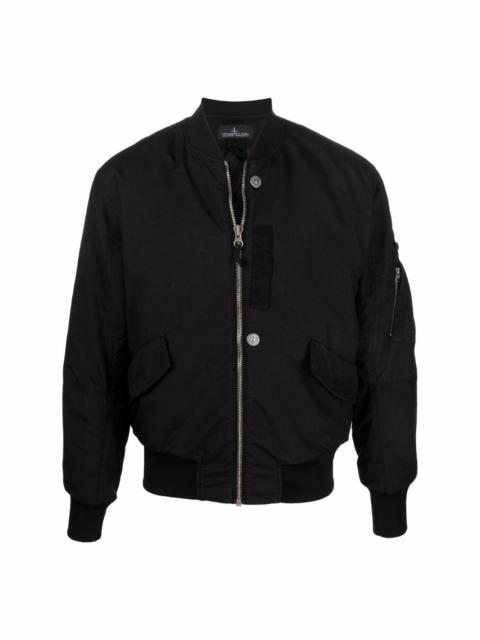 quilted-lining bomber jacket